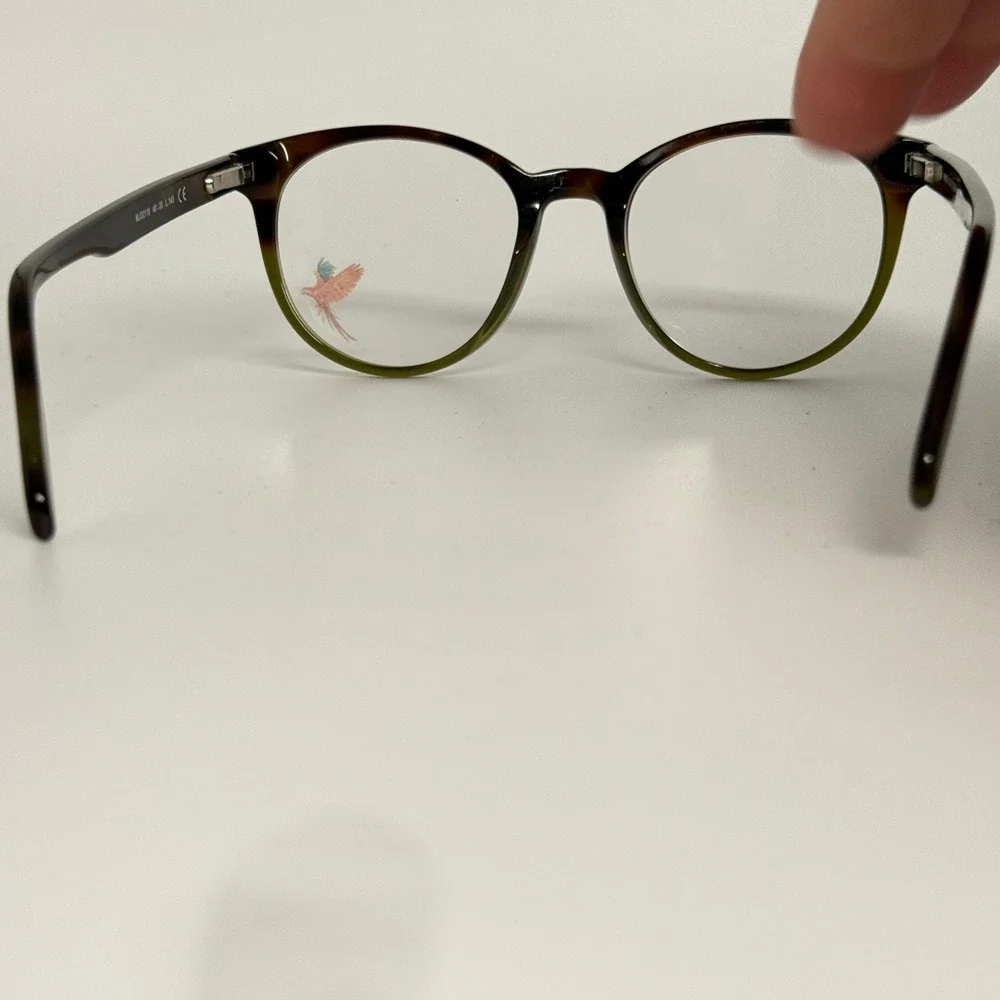 Maui Jim MJO2118-25SP Eyeglasses Tortoise Olive Green Round Frames 49-20-145‎